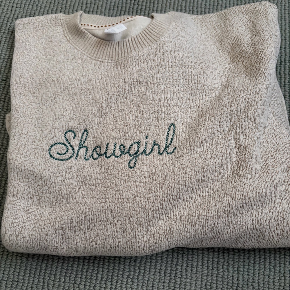 Taylor Swift Showgirl era sweatshirt, size Medium by Mojo Provo NEW